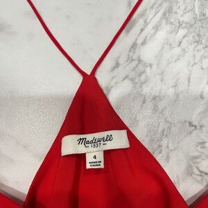 Beautiful madewell dress women’s size 4. Cherry red.